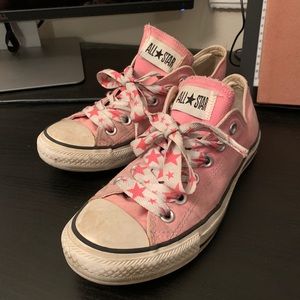 Pink Low Top Converse